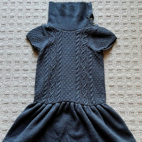 Girls Janie and Jack Cable Sweater Dress - Size 5 - Picture 1 of 5